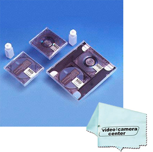 Wet/Dry MD Cleaning Kits with Disc Head and Lens Cleaner + VCC MICRO-FIBER