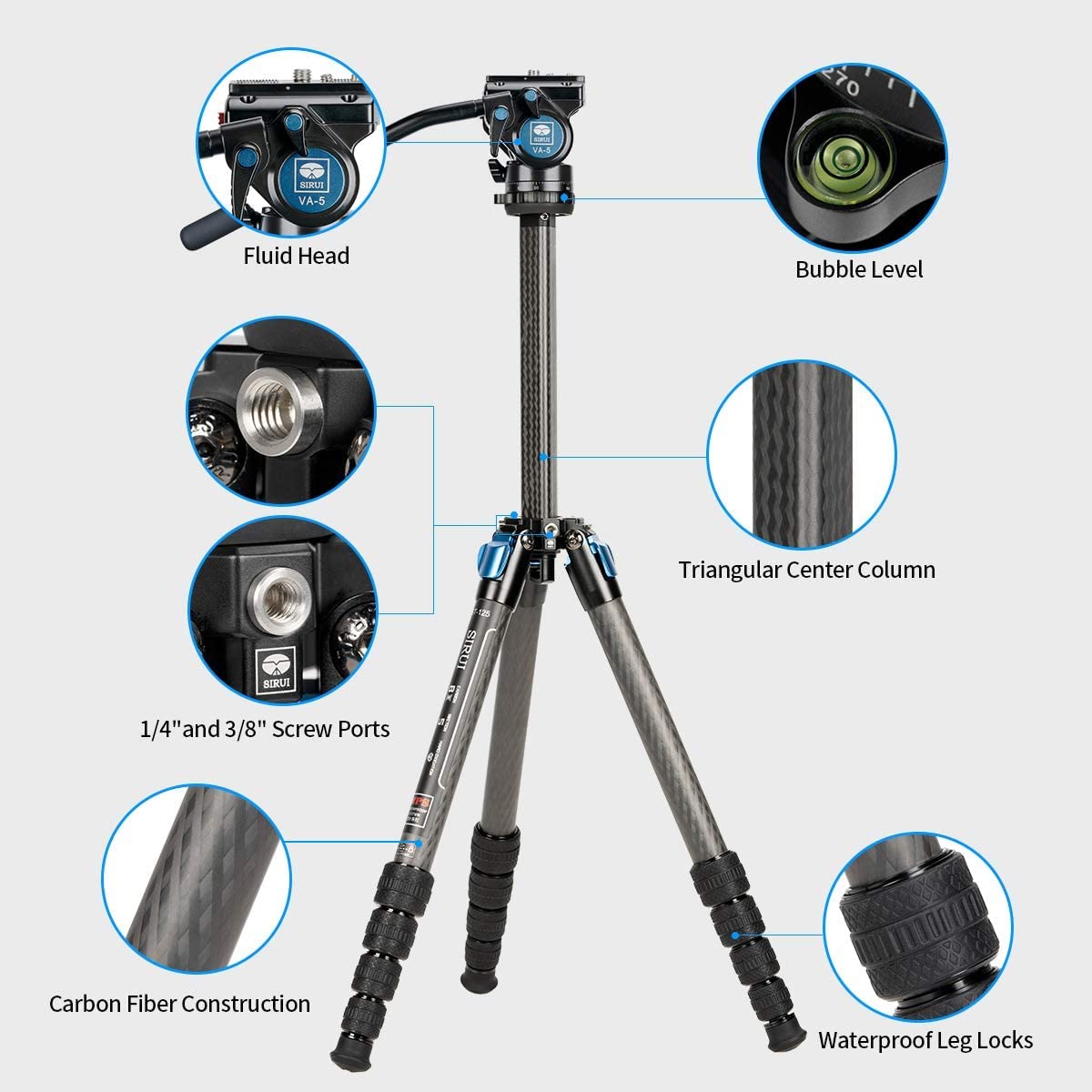 Sirui ST125+VA5 Tripods & Monopods Product Image