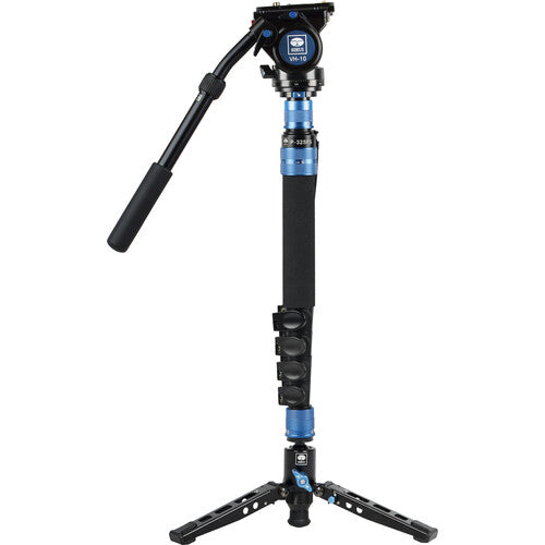 Sirui 5-Section Carbon Fiber Monopod with VH-10 Video Head (P325FS+VH10)