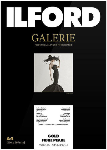 Ilford GALERIE Gold Fibre Pearl Inkjet Photo Paper, 290 GSM, 8.5x11" 2002745