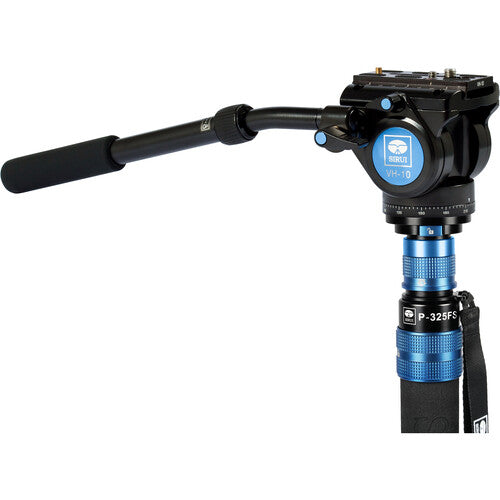 Sirui 5-Section Carbon Fiber Monopod with VH-10 Video Head (P325FS+VH10)