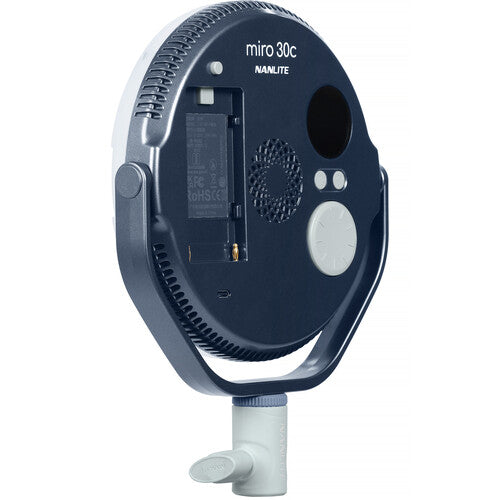 Nanlite miro 30c RGB Round LED Light Panel (Miro 30C Midnight Blue)