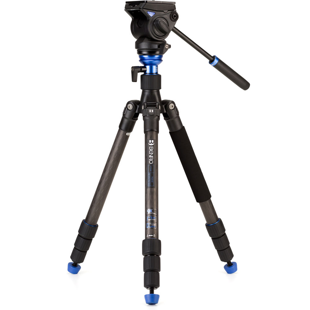 Benro HFTA28CS4H Hybrid Carbon Fiber Tripod with S4H Pan/ ilt Head