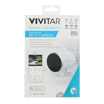 Vivitar Smart Outdoor Camera Night Vision/Two-Way Com Wifi Security 1080p IPC484