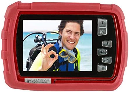 Polaroid Waterproof 16 MP Digital Portable Handheld Action Camera (IS048-RED)