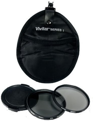 Vivitar 5 Piece Filter Kit Set 58mm UV CPL Lens Cap Filter Case VIV-FK2-58