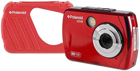 Polaroid Waterproof 16 MP Digital Portable Handheld Action Camera (IS048-RED)