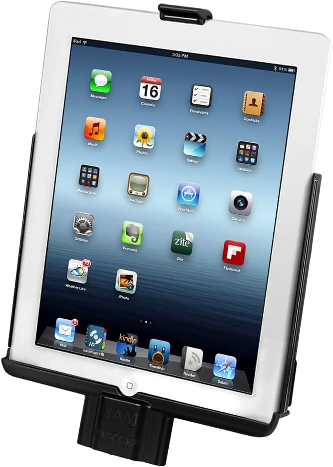 RAM Mount Plastic Apple iPad 2 Dock Mount Cradle with Uni-Conn RAM-HOL-AP8D2U