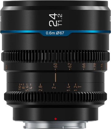 Sirui Night Walker 24mm T1.2 S35 Cine Lens (E-Mount, Black) MS24E-B