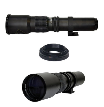 Vivitar 500mm Lens Preset F8.0 Black HD V-500-PRE CANON  nbnb