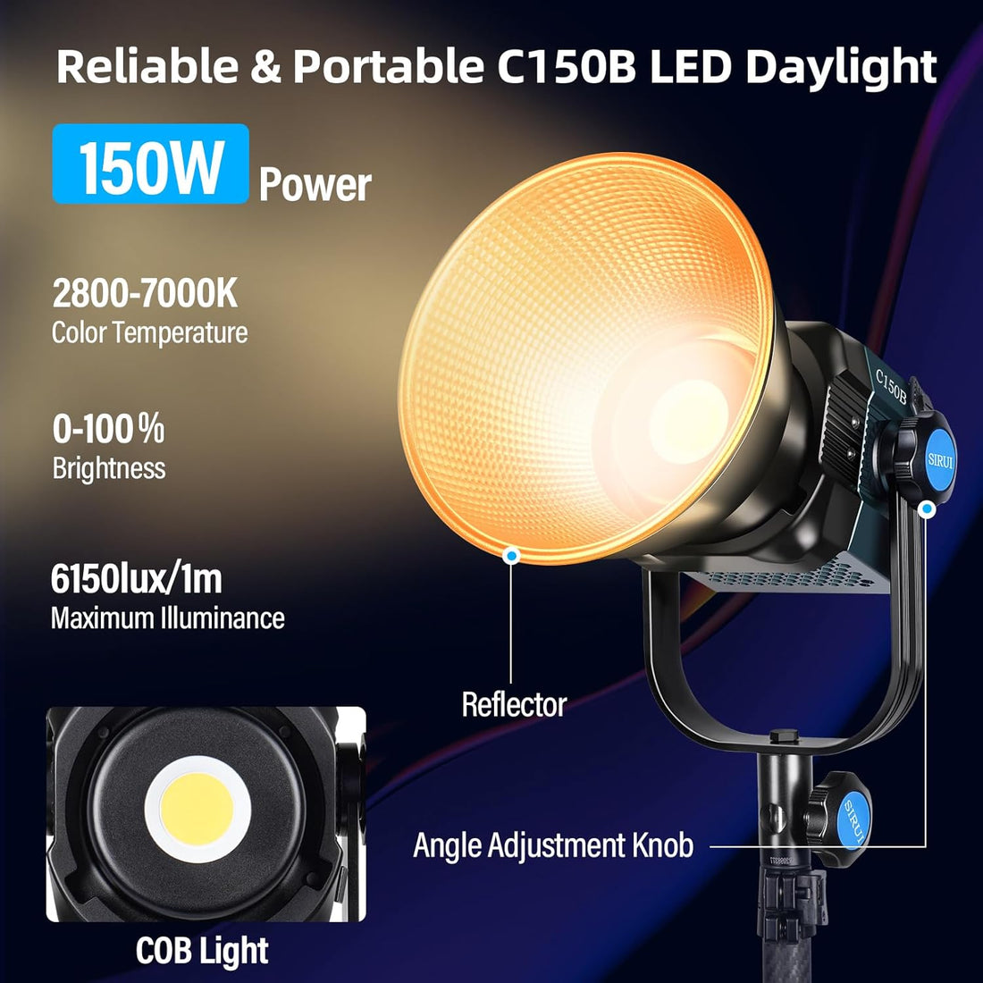 Sirui 150W Bi-Color LED Monolight (C150B)