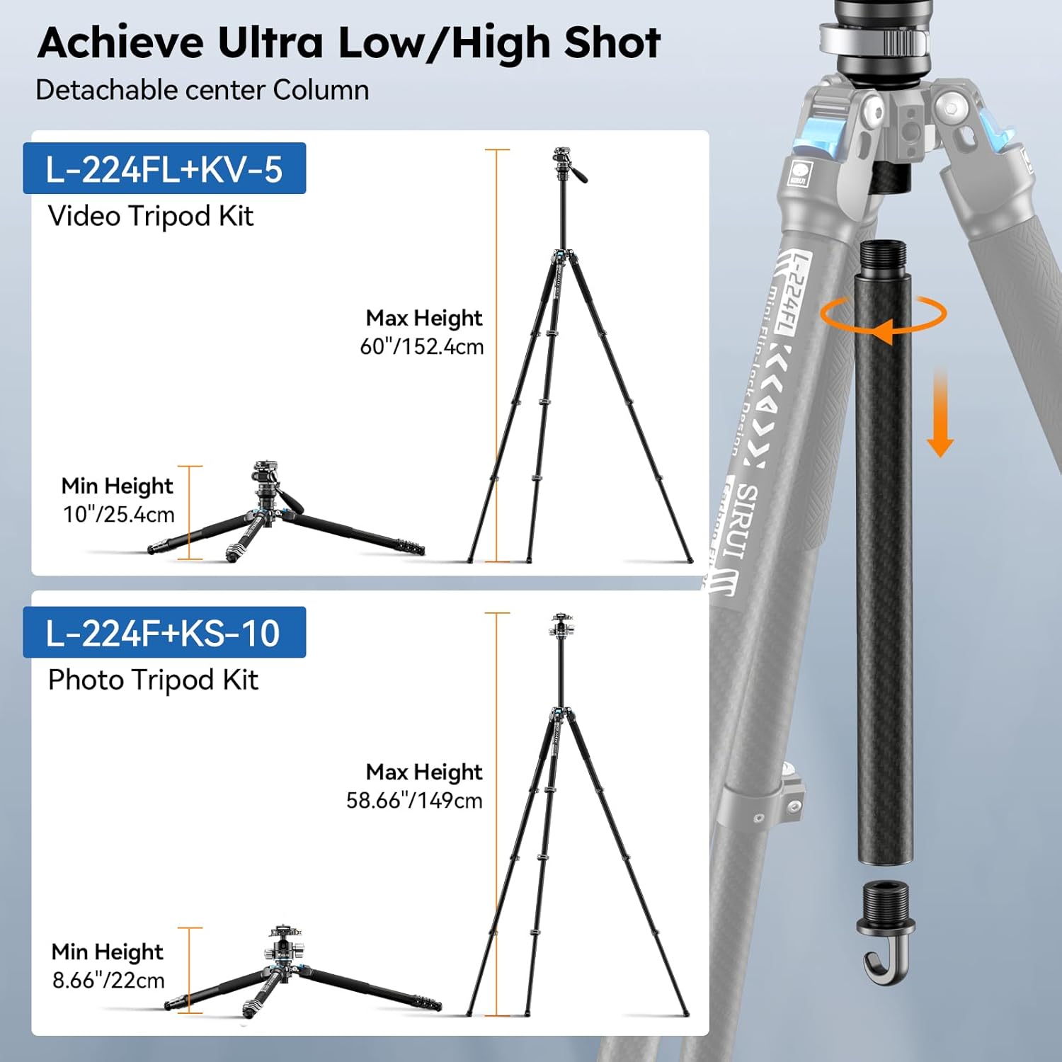 Sirui L-224FL+KV-5 Tripods & Monopods Product Image