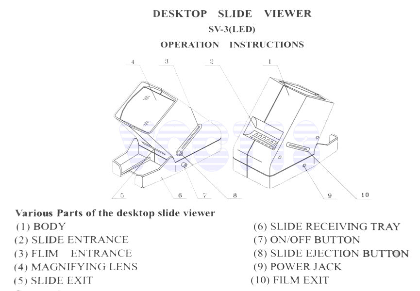 DLC 4" LED 35mm Film Slide Viewer DL-SV3 ( Return from FBA )