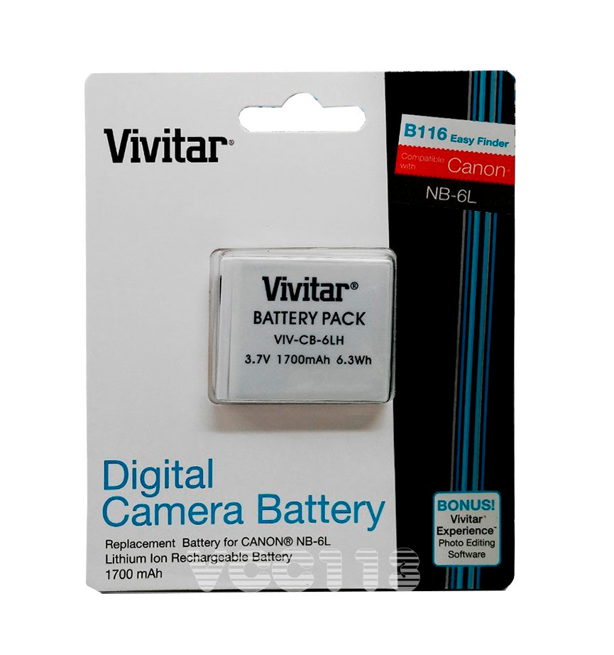 Vivitar Battery For CANON NB-6L/NB-6LH 1700 mAh VIV-CB-6LH
