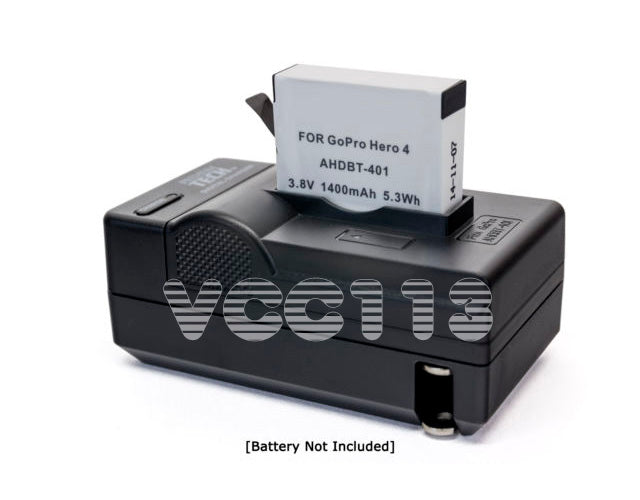 Charger For GoPro HERO4 AHDBT-401 (Alternative With AHBBP-401) Vivitar VIV-QC-820 3.50