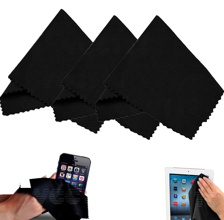 MicroFiber Cleaning Cloth (Black) HF-MC1 ( 3 Pieces Of  8686 ) Vivitar