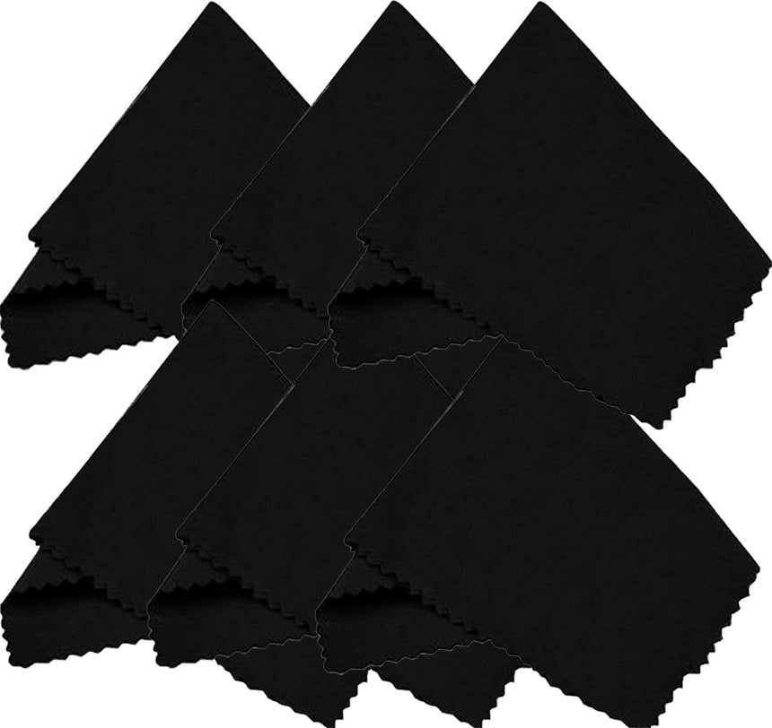 MicroFiber Cleaning Cloth (Black) HF-MC1 ( 6 Pieces Of  8686 )