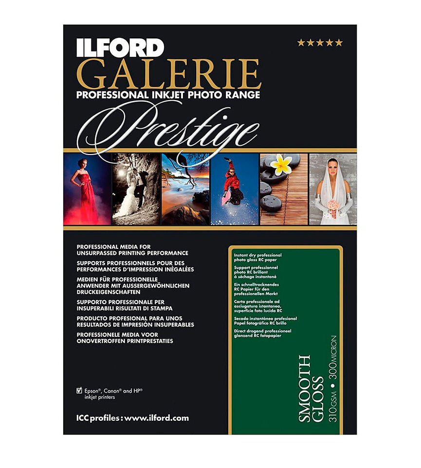 ILFORD GALERIE 2001739 prestige Smooth Gloss 8.5 x 11" Paper 100 Sheet