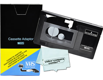 Motorized VHS-C Cassette Adapter for JVC C-P6U Panasonic PV-P1 + VCC Micro-Fiber
