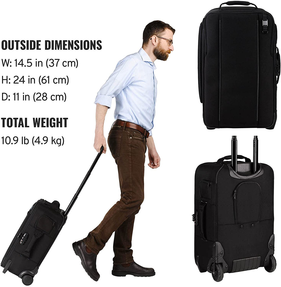 Tenba Roadie Roller 24 Case w/wheels Black 638-714