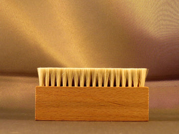Wooden 3 Three Row Goat Hair Anti Static Record Cleaning Brush Cleaner