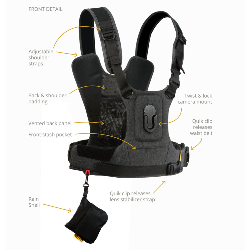 Cotton Carrier G3 1 Camera Harness Gray 686Grey