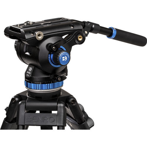 Benro S8PRO Video Head, 17.6 lb Load, 3/8"-16 Accessory Mounts, 8 Counterbalance