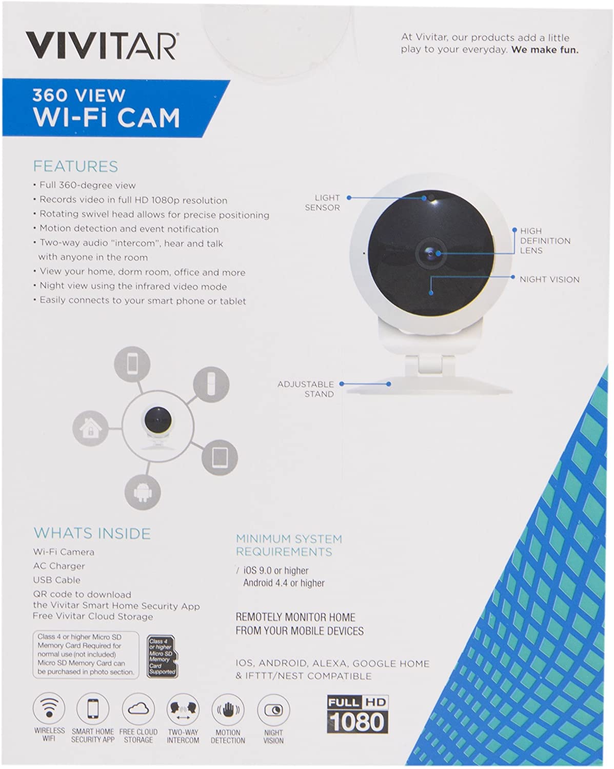 Vivitar IPC-117-WHT Camera Security Product Image
