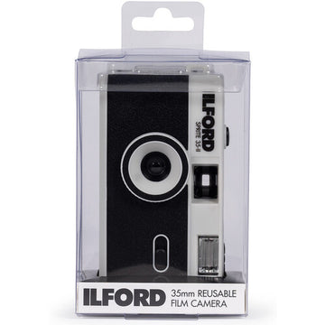 ILFORD Sprite 35-II 35mm Reusable Film Camera a (Black & Silver).