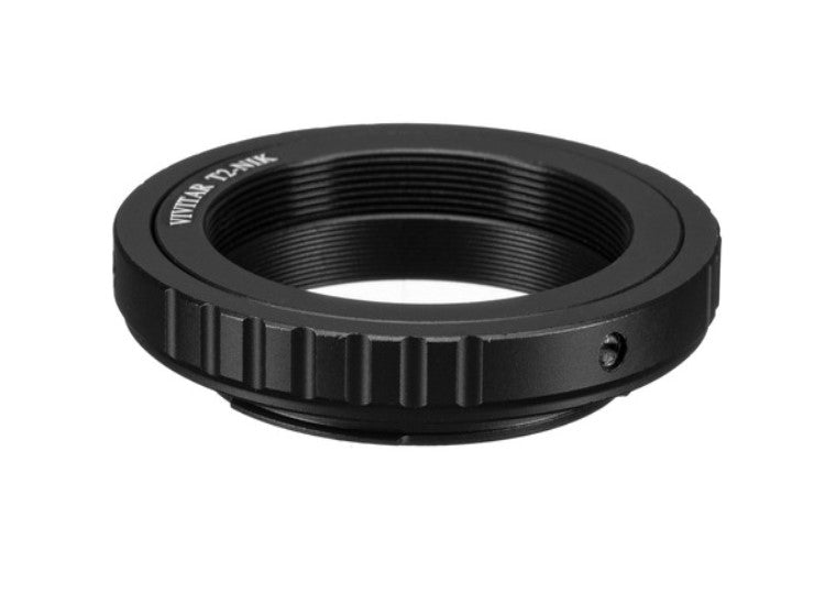 Vivitar T2 Lens Adapter Compatible with Nikon, F-Mount to T-Mount HFT2NIK
