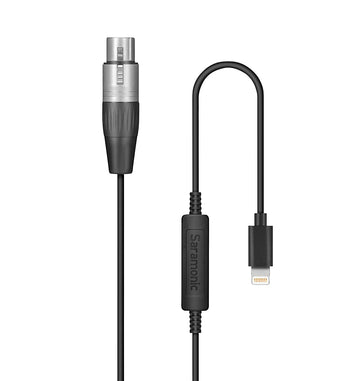 Saramonic LC-XLR Female to Apple Lightning Microphone Interface Cable for iPhone & iPad