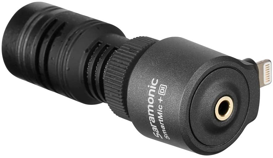 Saramonic SmartMic+Di Mini Directional Mic W/ Lightning Plug 4 iOS Mobile Device.
