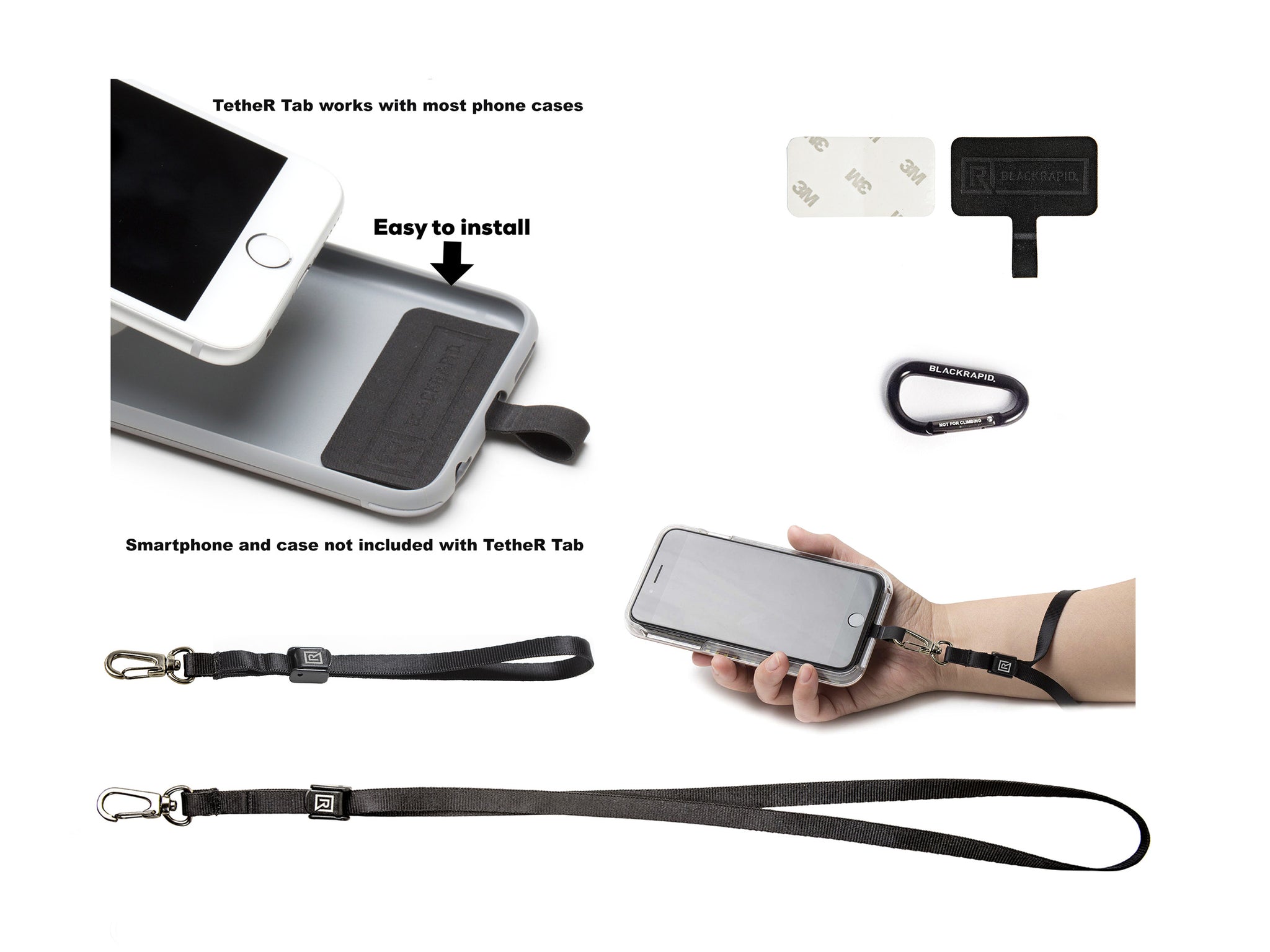 BlackRapid Wander Deluxe Bundle - Tether System For Cellphone in Case 275007
