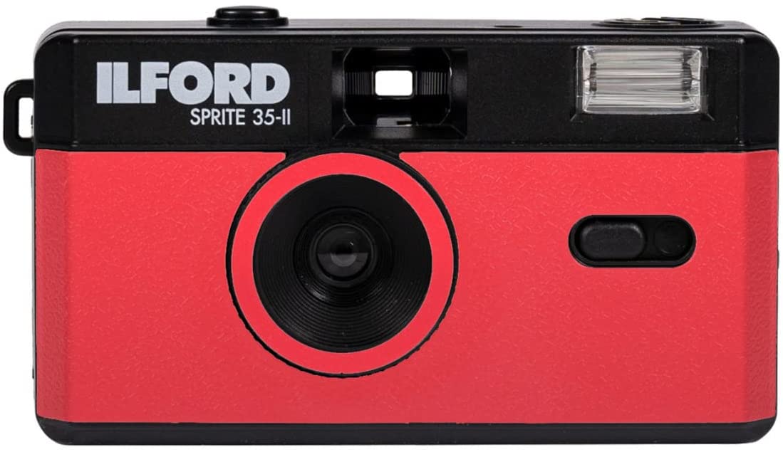 Ilford Sprite 35-II Reusable 35mm Analog Film Camera (Red and Black) 2005168