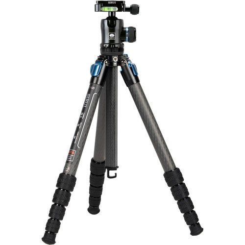 Sirui Carbon Fiber Tripod Kits with Triangular Column 26.5 LB Load (ST125+K10X).