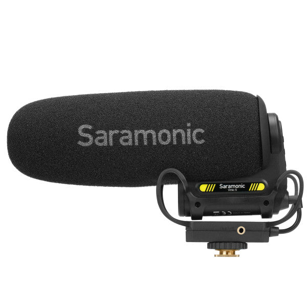 Saramonic Camera-Mount Shotgun Microphone 150hr Li-Ion Battery Jack Output VMIC5