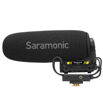 Saramonic Camera-Mount Shotgun Microphone 150hr Li-Ion Battery Jack Output VMIC5