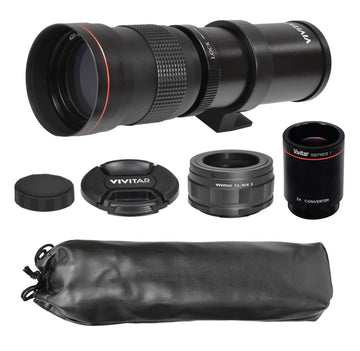 Vivitar 420-1600mm f/8.3 Manual Focus Telephoto Zoom Lens T-Mount For Nikon Z