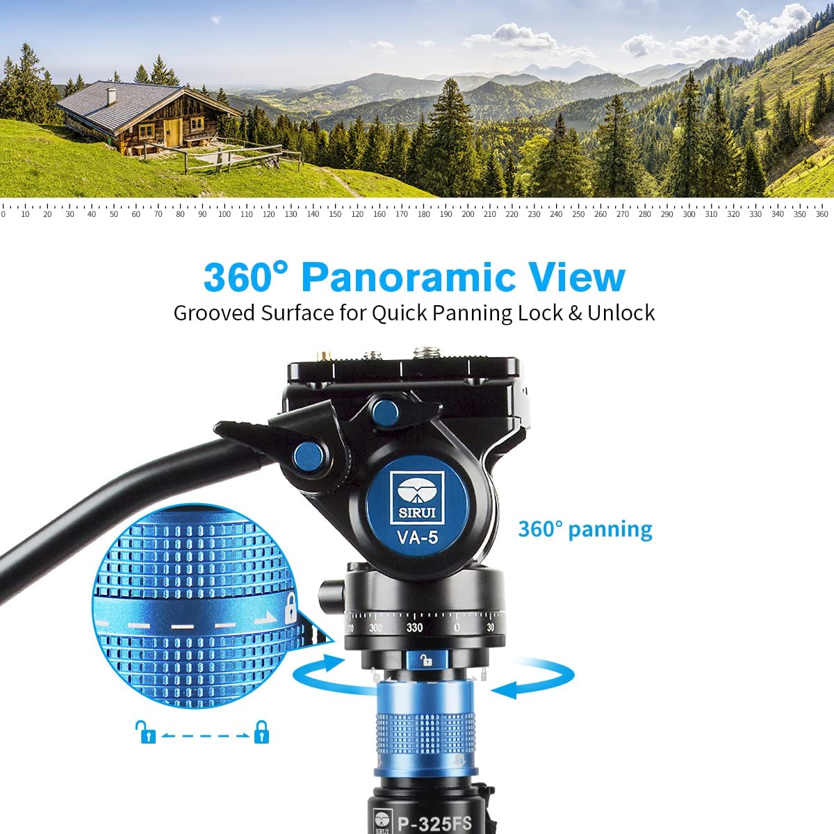 Sirui P-325FS+VA-5 Tripods & Monopods Product Image