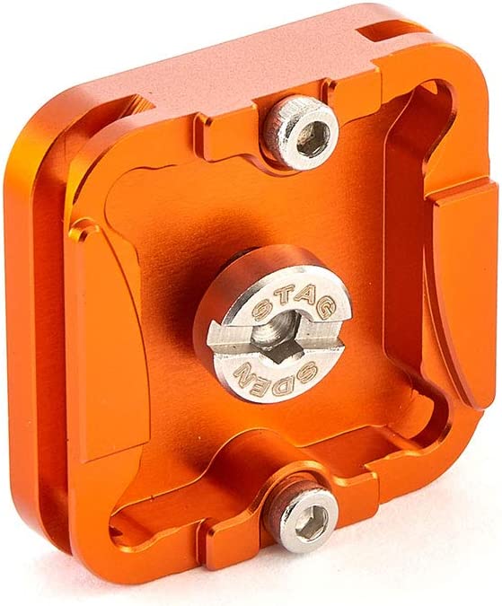 3 Legged Thing QR4-EQ 38x38mm (1.49x1.49") Arca Quick Release, Orange Anodized