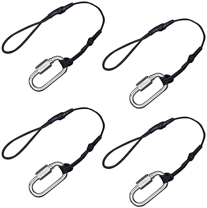 VCC Camera Safety Tether Strap Screw Lock for DSLR & Mirrorless Cameras (4 Pack)