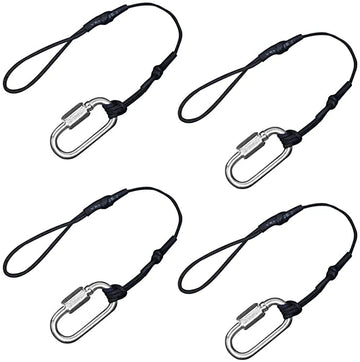 VCC Camera Safety Tether Strap Screw Lock for DSLR & Mirrorless Cameras (4 Pack)
