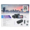 Vivitar DVR4K-BLK Camcorder Product Image