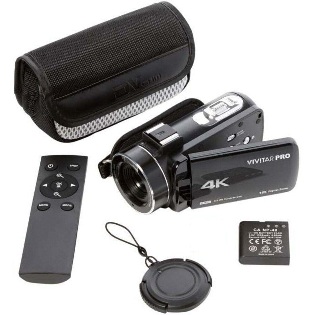 Vivitar DVR4K-BLK Camcorder Product Image