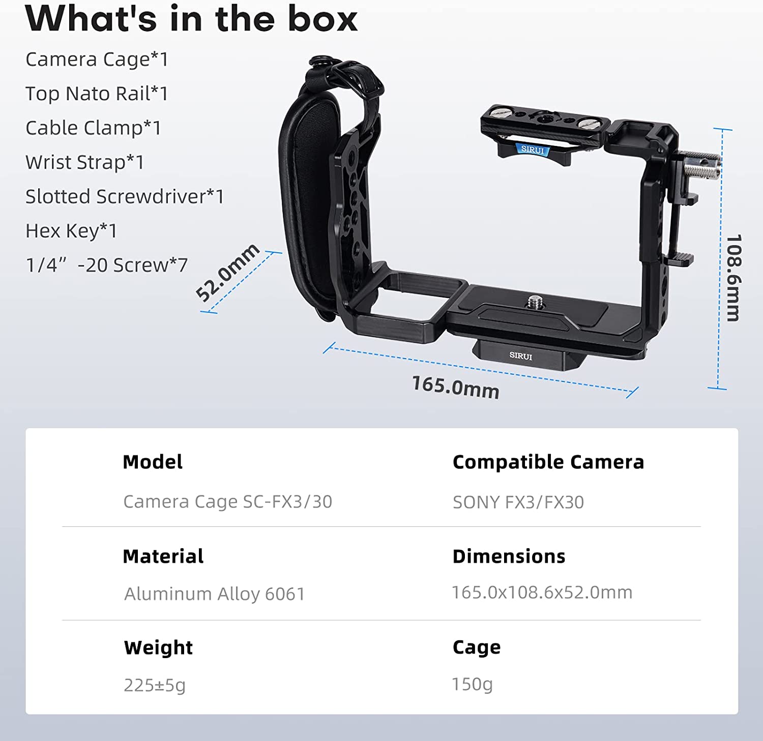 Sirui SC-FX3/30  Product Image