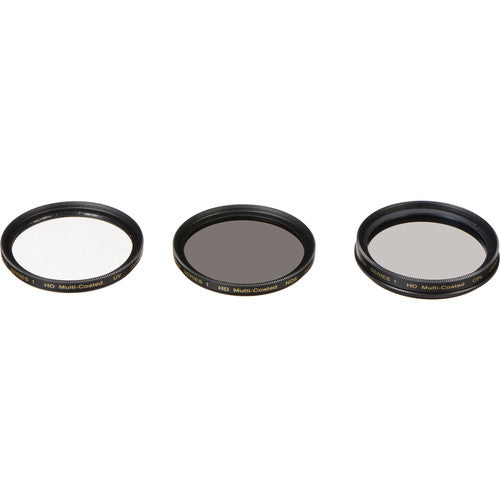Vivitar 37mm Filter Kit - Ultraviolet, Polarizer, Neutral Density Filter VIV-FKND-37
