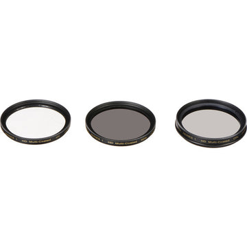 Vivitar 37mm Filter Kit - Ultraviolet, Polarizer, Neutral Density Filter VIV-FKND-37