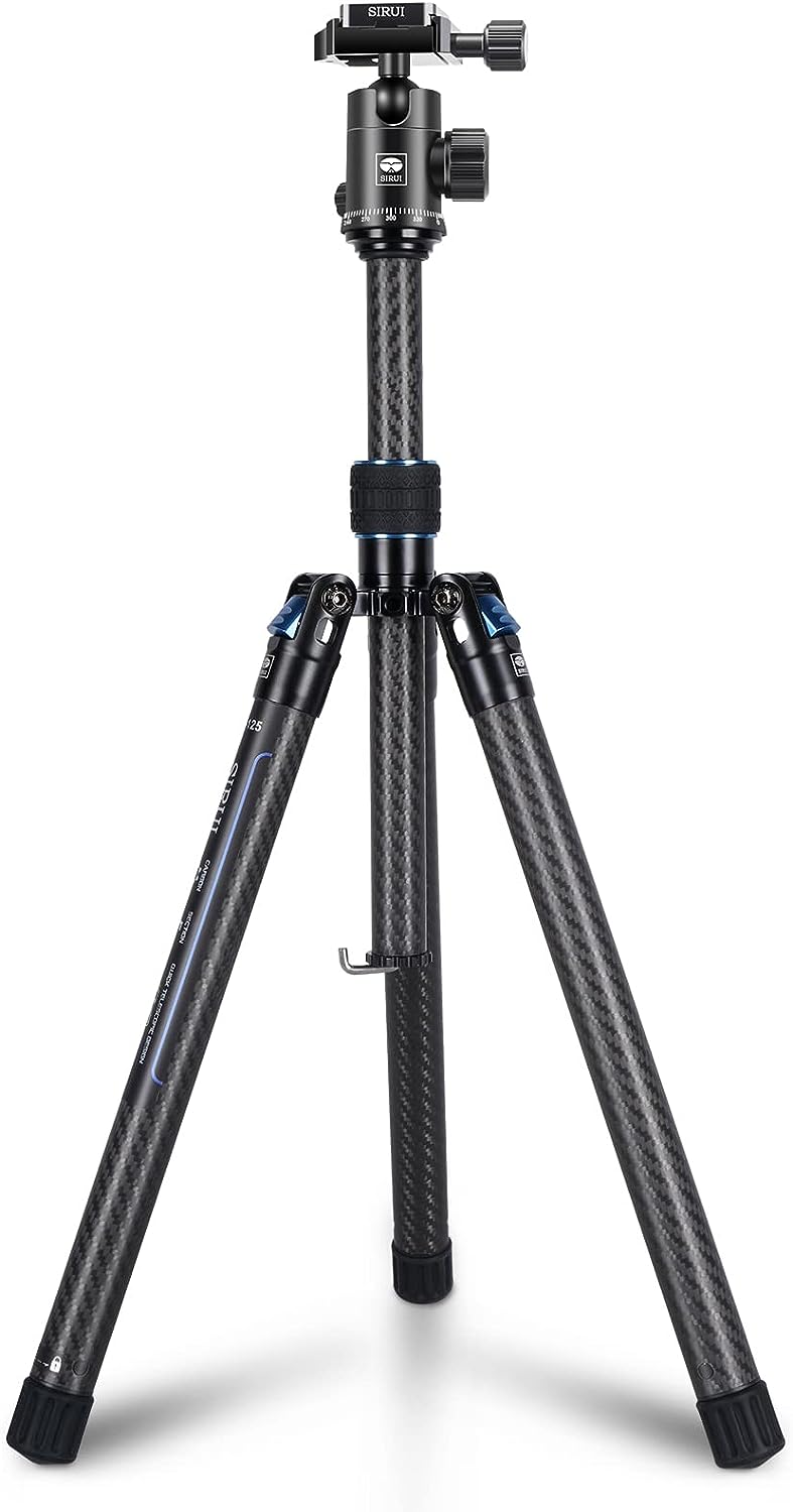 Sirui AT-125+E-10 Carbon Fiber Traveler XII Tripod w/ E-10 Ball Head 17 LB Load