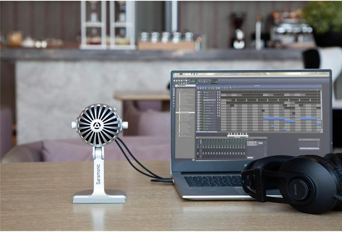 Saramonic Large Diaphragm Desktop USB Studio Mic 4 PC Mac Android iPhone MTV550