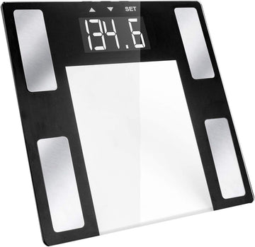 Vivitar Digital Bathroom Scale Large LCD Display Tempered Glass PSV163-CLR